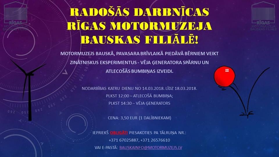Radošās darbnīcas Bauskas Motormuzejā