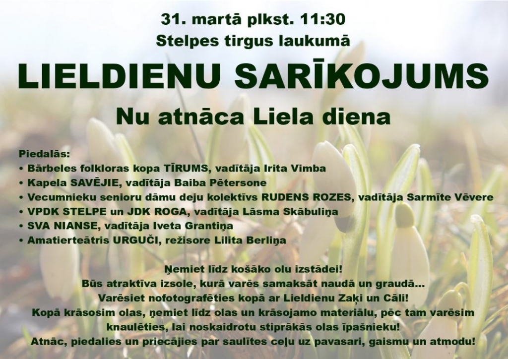 Lieldienu sarīkojums Stelpē