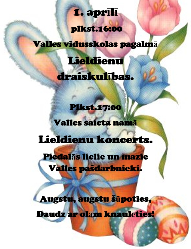 Lieldienu pasākums Vallē