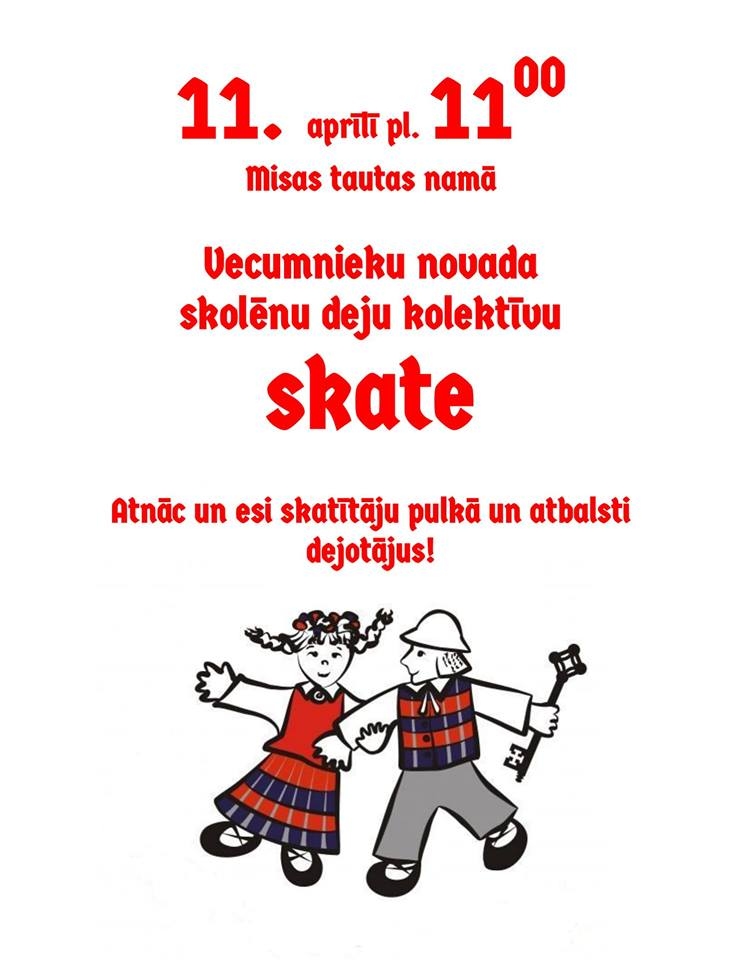 Skolēnu deju kolektīvu skate Misā