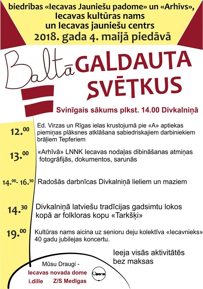 Baltā galdauta svētki Iecavā