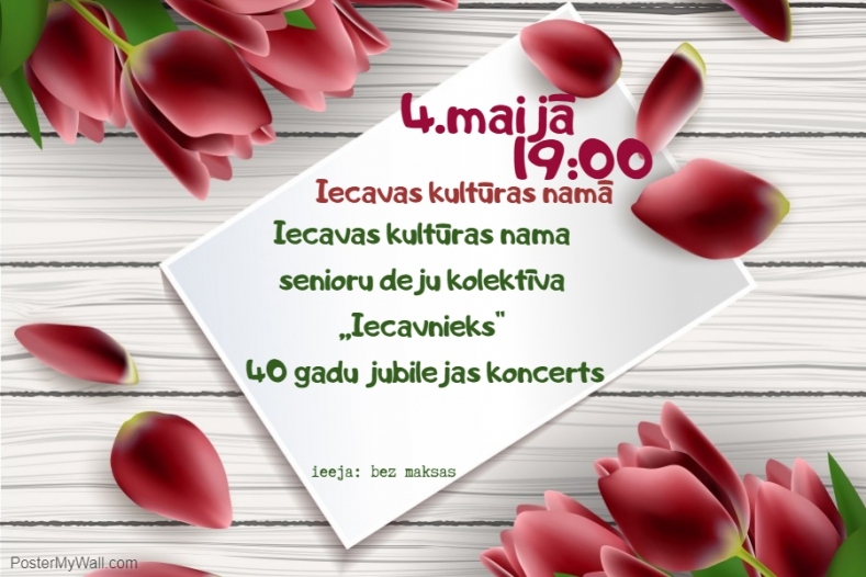 Deju kolektīvam «Iecavnieks» – 40