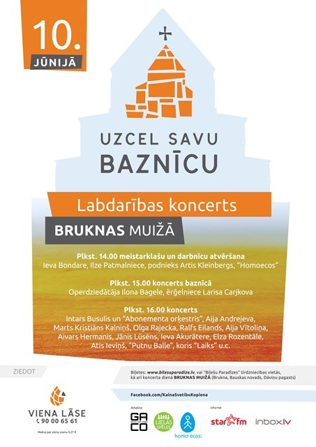 «Uzcel savu baznīcu» koncerts Bruknā