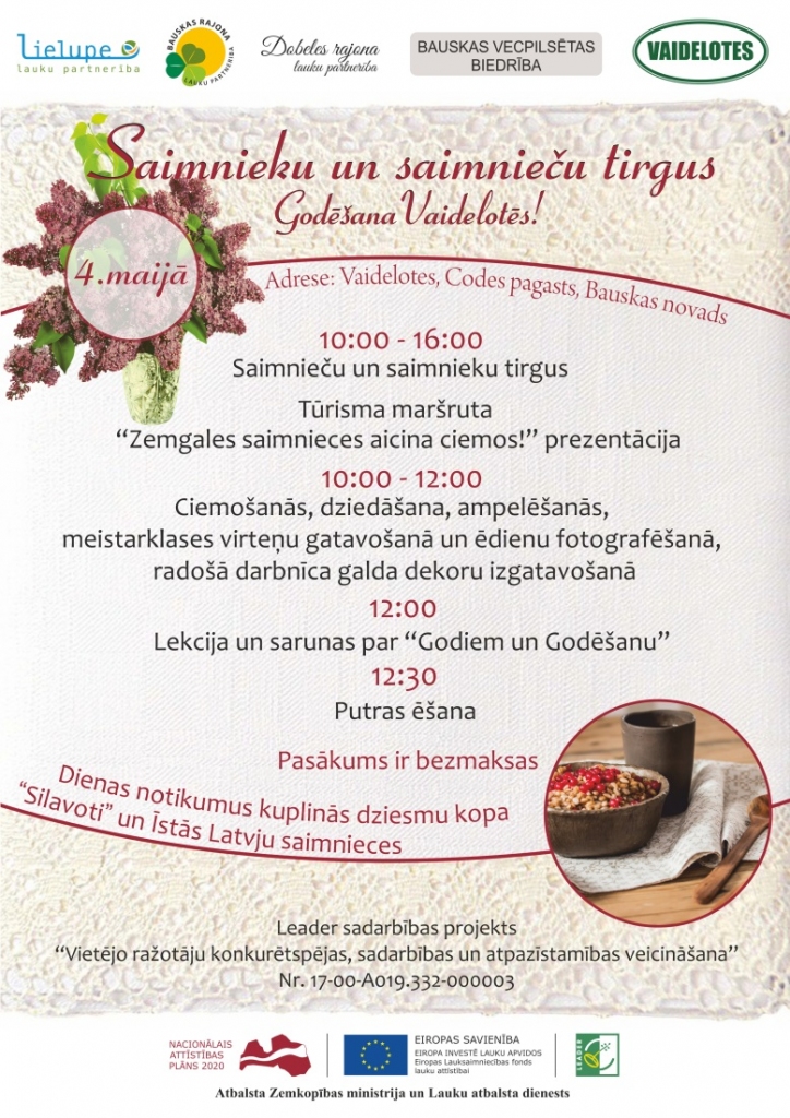 Baltā galdauta godēšana «Vaidelotēs»