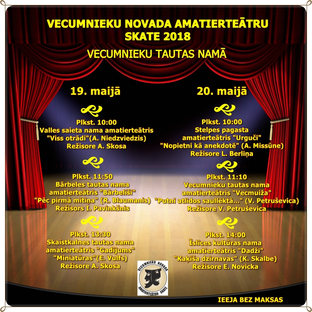 Vecumnieku novada amatierteātru skate