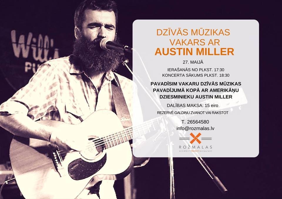 Dzīvās mūzikas vakars «Rožmalās»