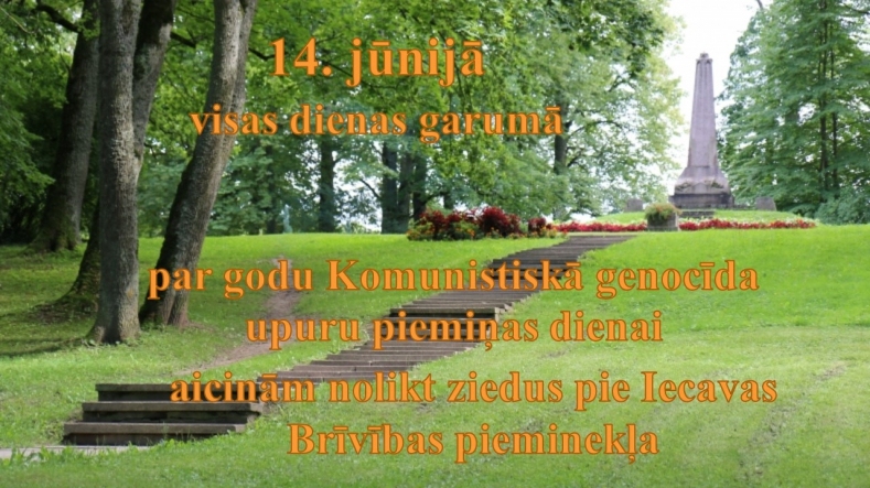 Komunistiskā genocīda upuru piemiņas diena Iecavā