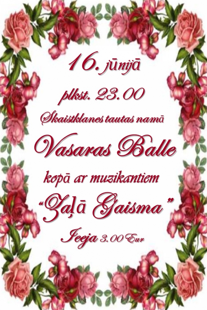 Vasaras balle Skaistkalnē