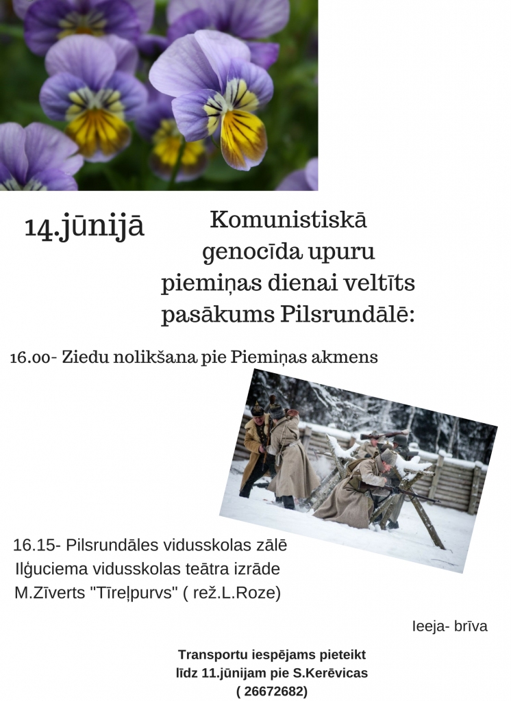 Represēto piemiņas diena Pilsrundālē