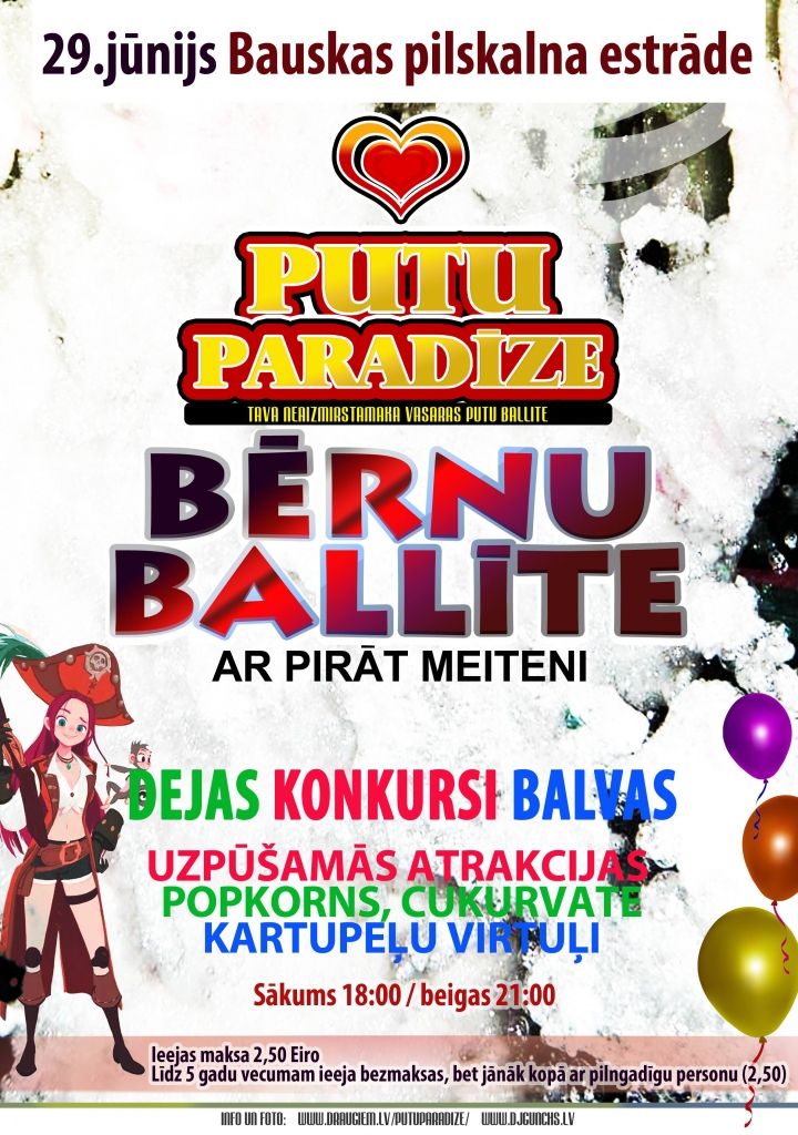 Bauskā – putu ballīte bērniem