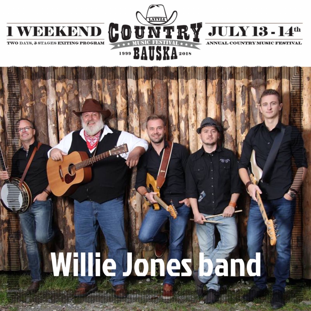«Country Bauska» festivālā spēlēs «Willie Jones Band»