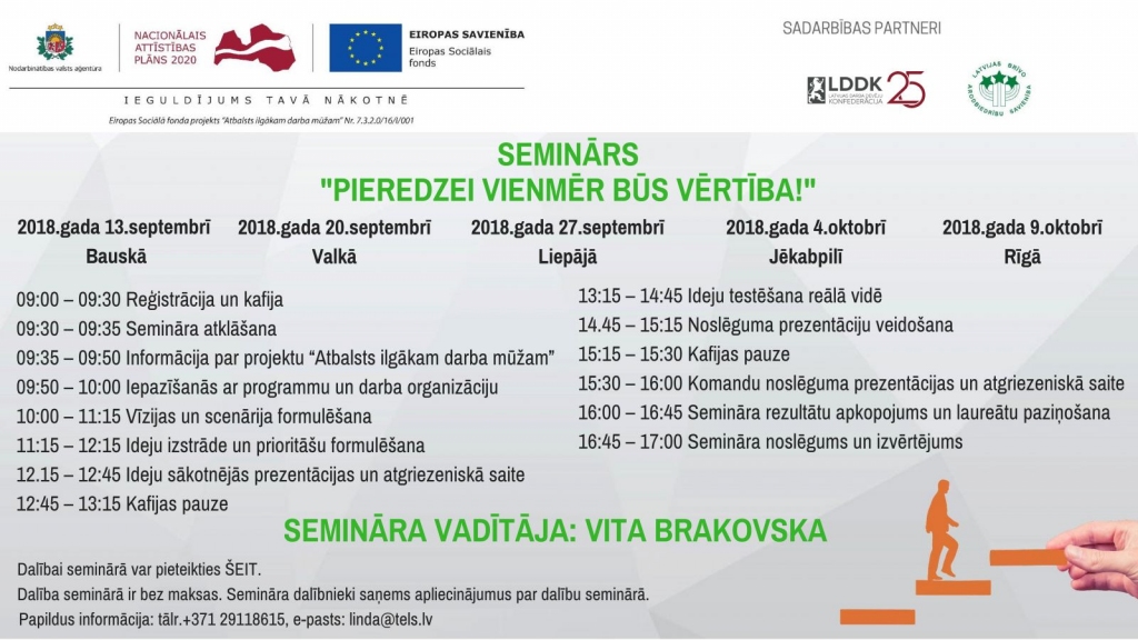 Seminārā «Pieredzei vienmēr būs vērtība!»