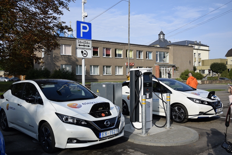 Elektromobiļus uzlādē Bauskā