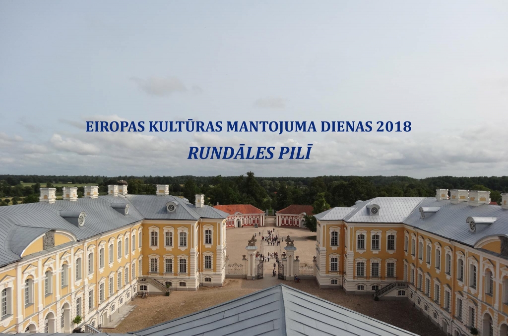 «Eiropas kultūras mantojuma dienas 2018» Rundāles pilī