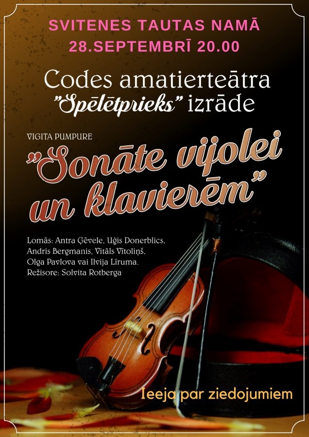 Codes amatierteātra izrāde Svitenē