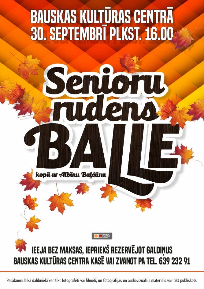 Senioru rudens balle Bauskā