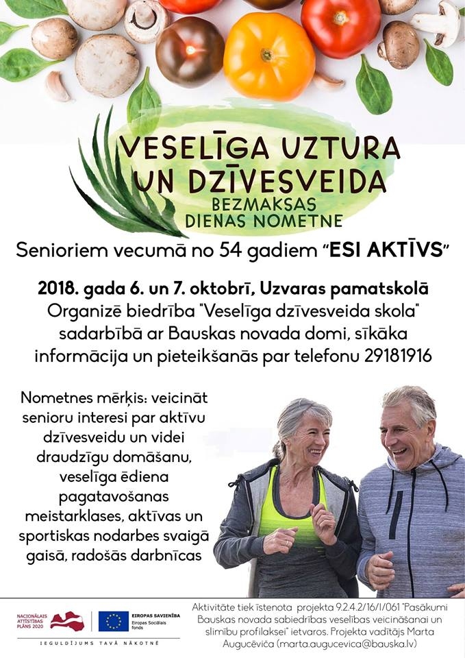 Uzvarā – veselīga uztura un dzīvesveida nometne senioriem