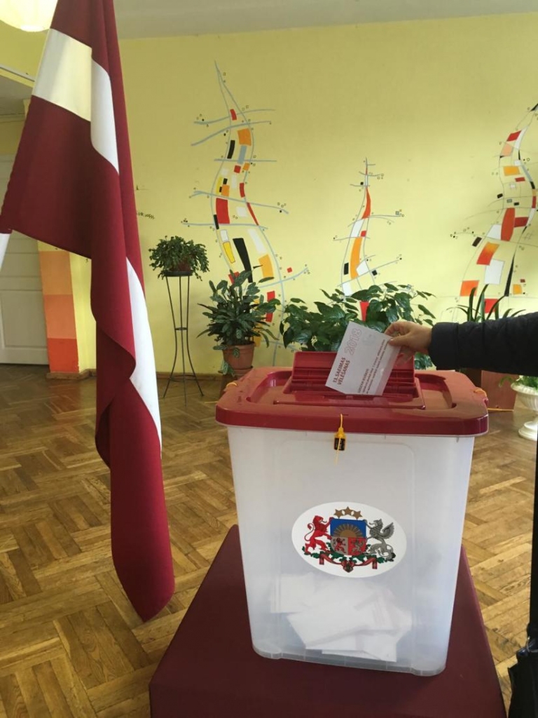 Dāviņos un Mežotnē visvairāk balsojuši par NA, ZZS un KPV LV