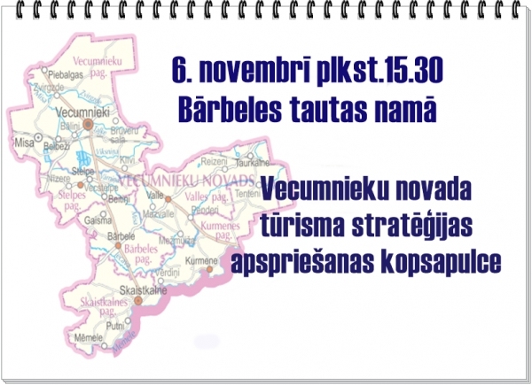 Tūrisma stratēģijas apspriešanas kopsapulce Bārbelē