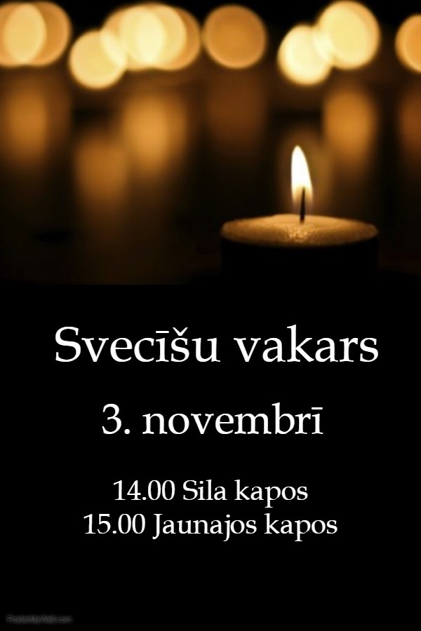 Svecīšu vakars Skaistkalnes pagasta Sila un un Jaunajos kapos