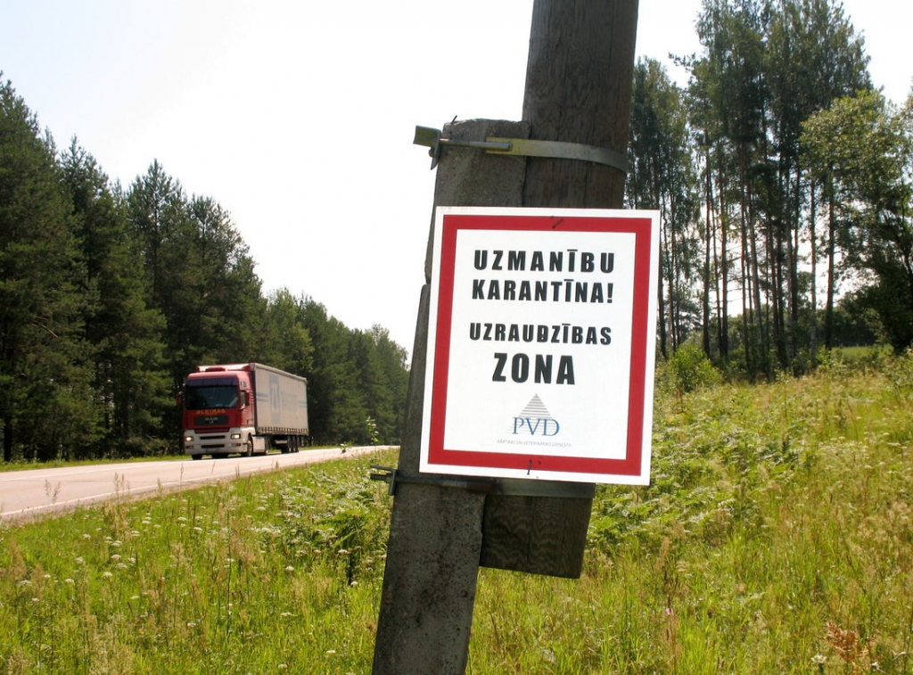 Veiktas izmaiņas Āfrikas cūku mēra otrajā un trešajā riska zonā Latvijā