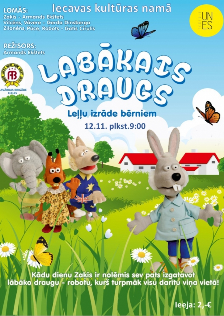 Iecavā – leļļu izrāde bērniem