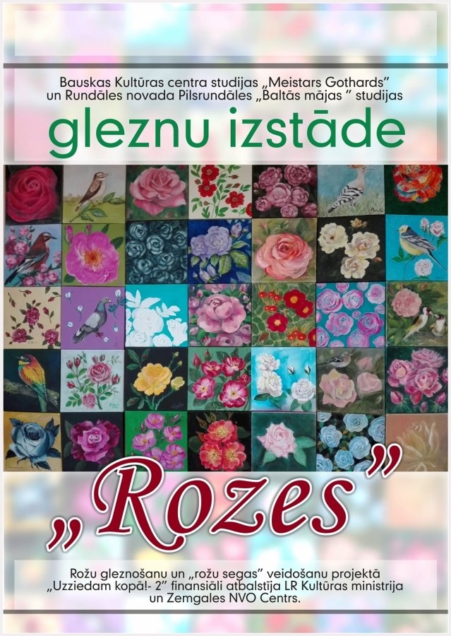 Gleznu izstāde «Rozes» Bērstelē