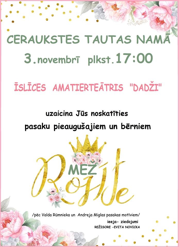 Teātra izrāde Ceraukstē