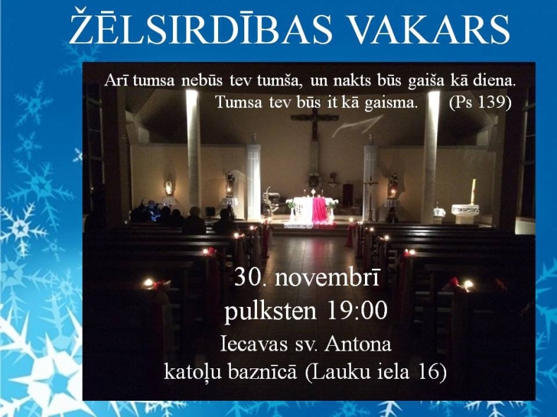 Žēlsirdības vakars Iecavā