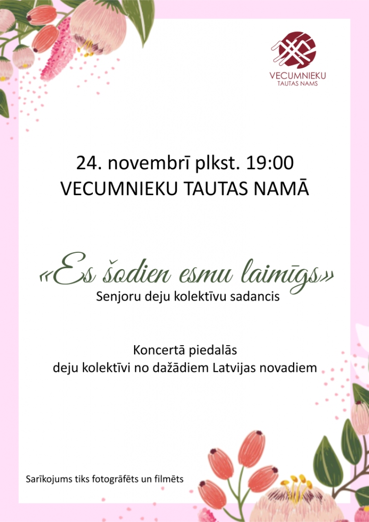 Senioru deju kolektīvu sadancis Vecumniekos