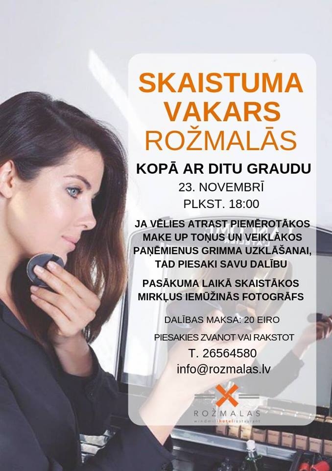 Skaistuma vakars «Rožmalās»