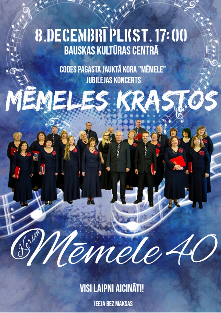 Jauktā kora «Mēmele» jubilejas koncerts