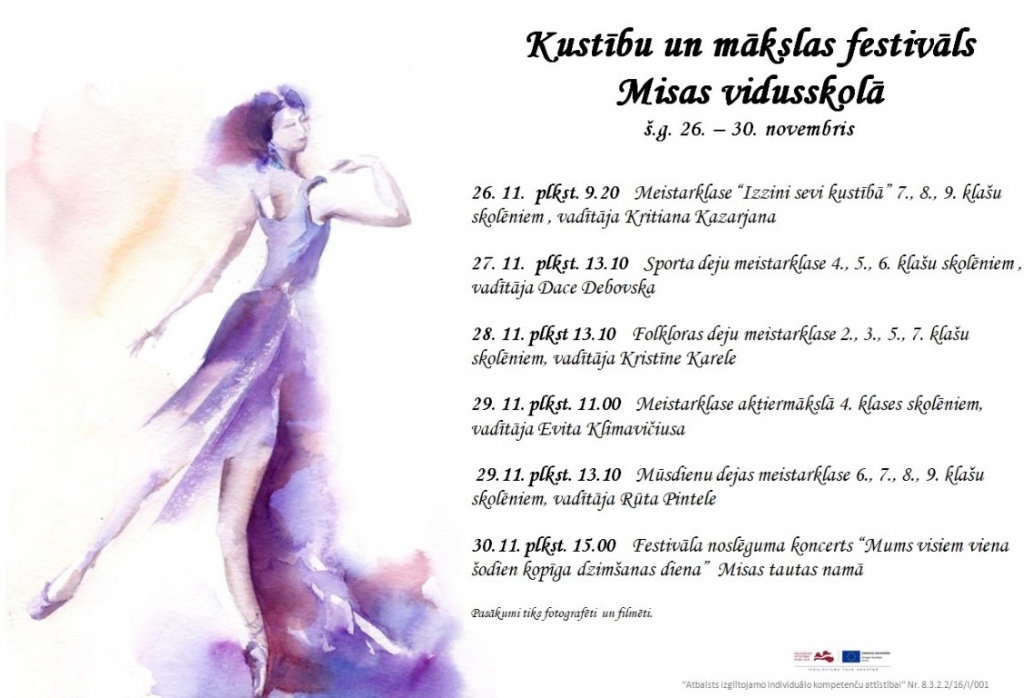 Kustību un mākslas festivāla noslēgums Misā
