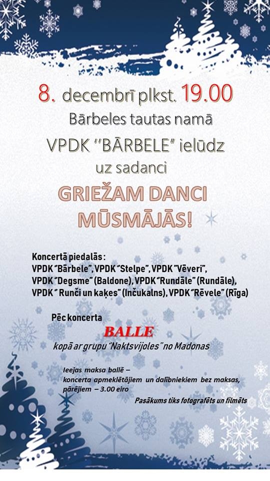 Deju kolektīvu sadancis Bārbelē