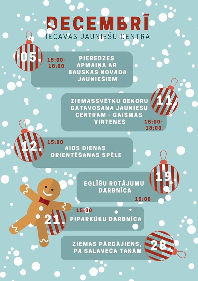 Ziemassvētku dekoru gatavošana Iecavā