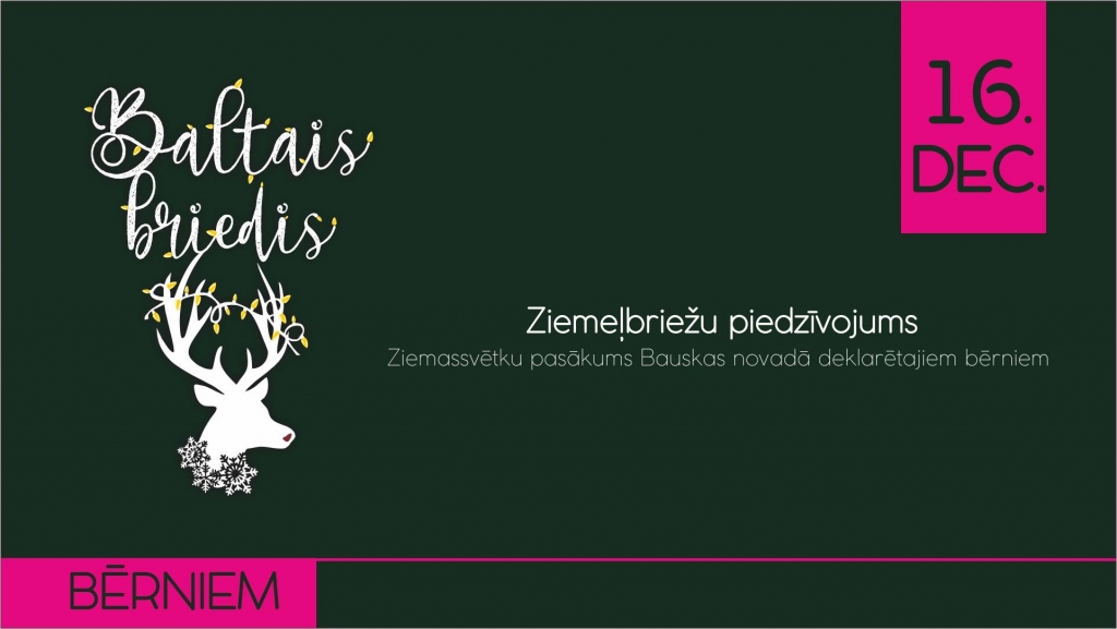 Ziemassvētku pasākums Bauskā deklarētajiem bērniem