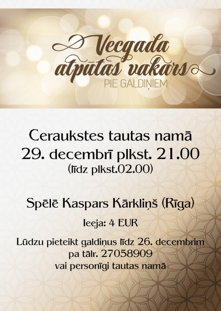 Vecgada atpūtas vakars Ceraukstē