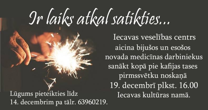 Pirmssvētku pasākumums esošajiem un bijušajiem medicīnas darbiniekiem Iecavā