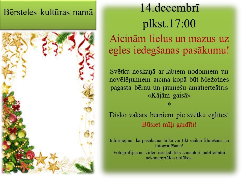 Egles iedegšanas pasākums Bērstelē