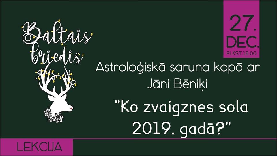 Saruna ar astrologu notikumu mājā «Baltais briedis»
