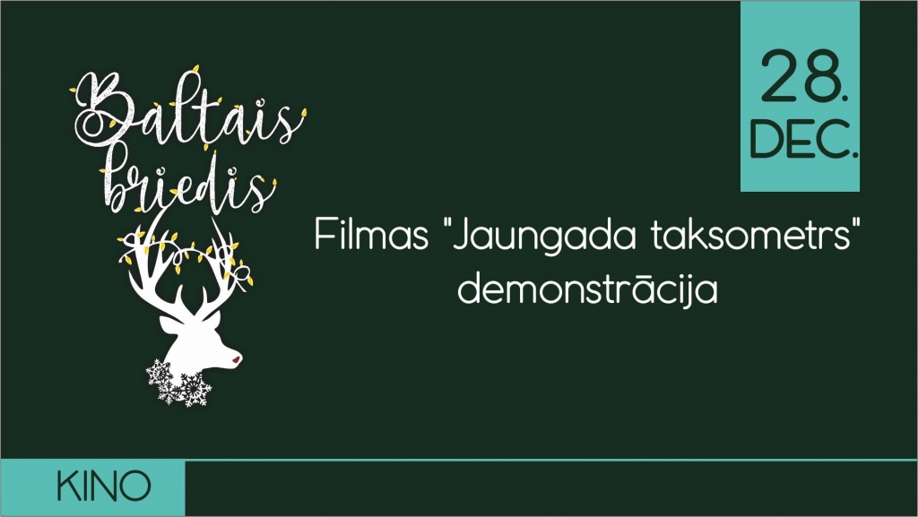 Komēdija «Jaungada taksometrs» notikumu mājā «Baltais briedis»