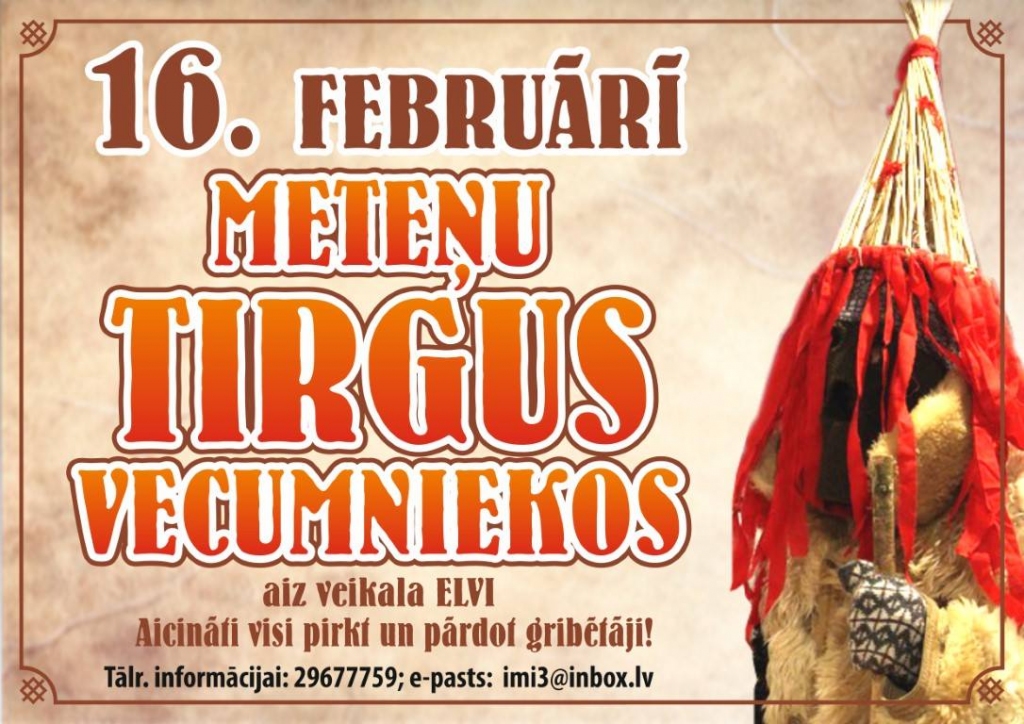 Meteņu tirgus Vecumniekos