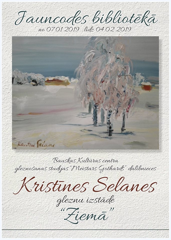 Kristīnes Selanes gleznu izstāde Jauncodē