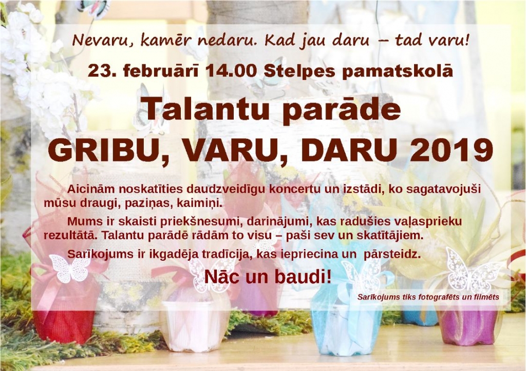 Talantu parāde Stelpē