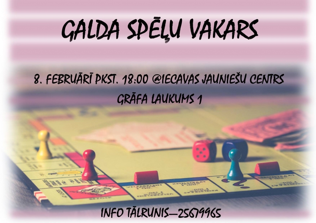 Spēļu vakars Iecavā