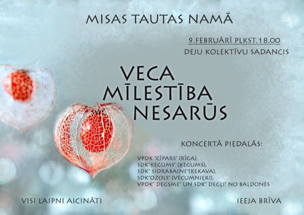Deju kolektīvu koncerts Misā