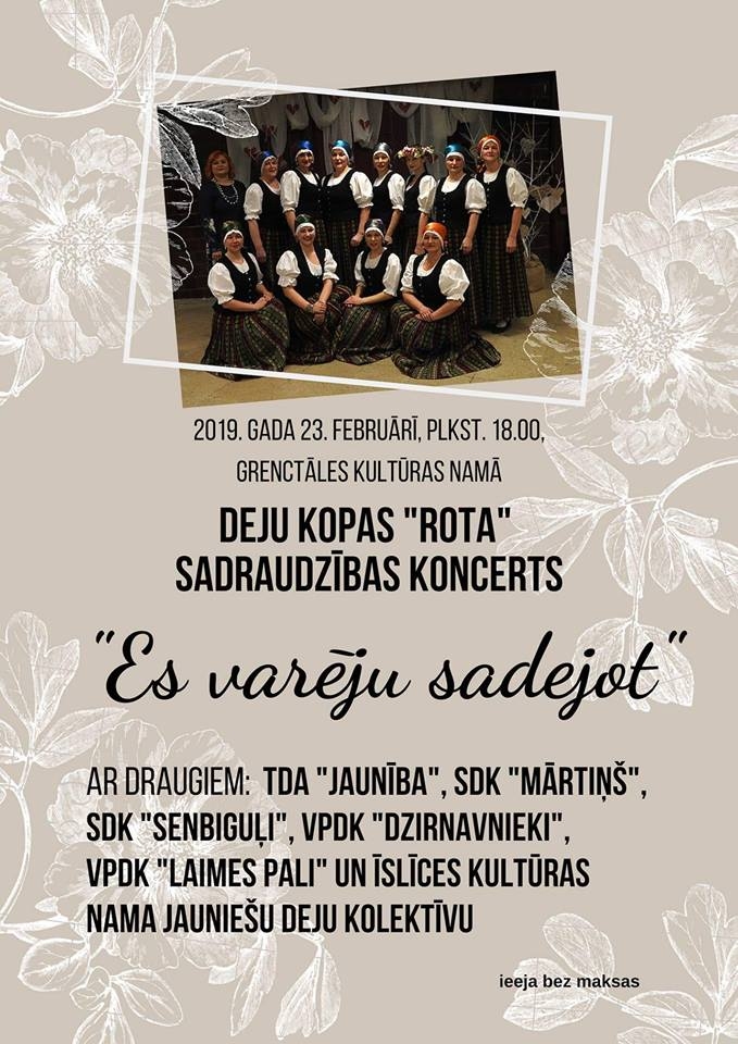 Deju kolektīvu koncerts Grenctālē