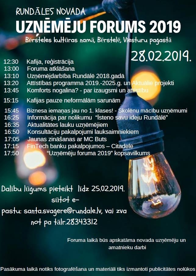 Rundāles novada uzņēmēju forums
