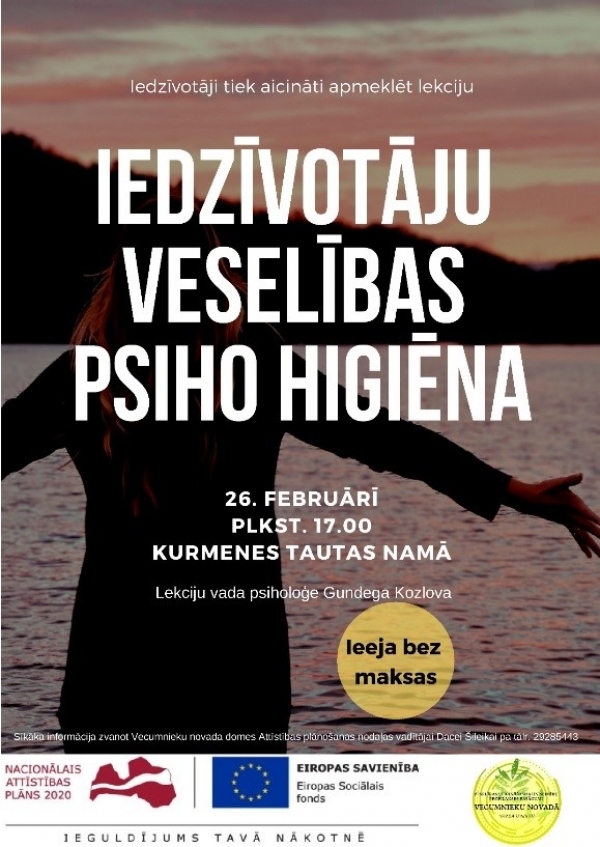 Kurmenē – lekcija «Iedzīvotāju veselības psiho higiēna»