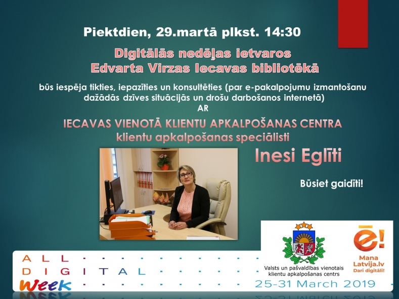 Digitālās nedēļas pasākums Iecavā